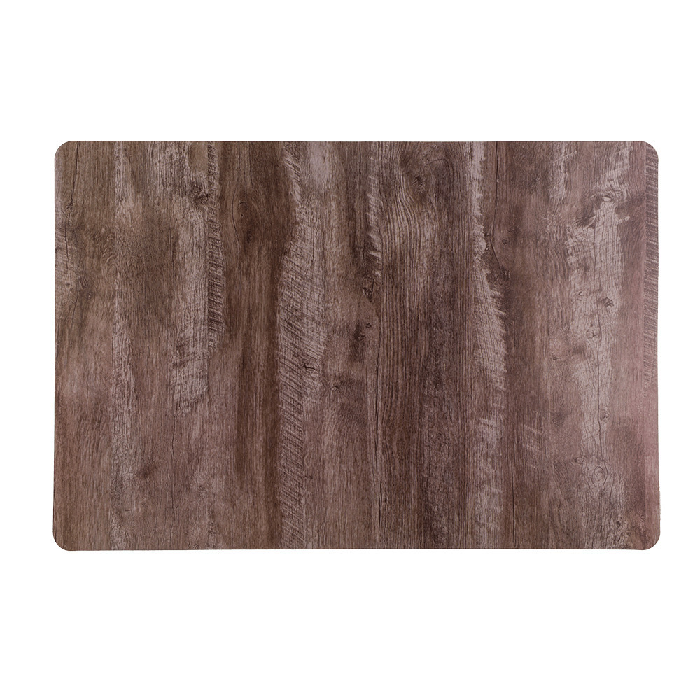Tafel placemat hout kleur 43 x 28 cm van kunststof