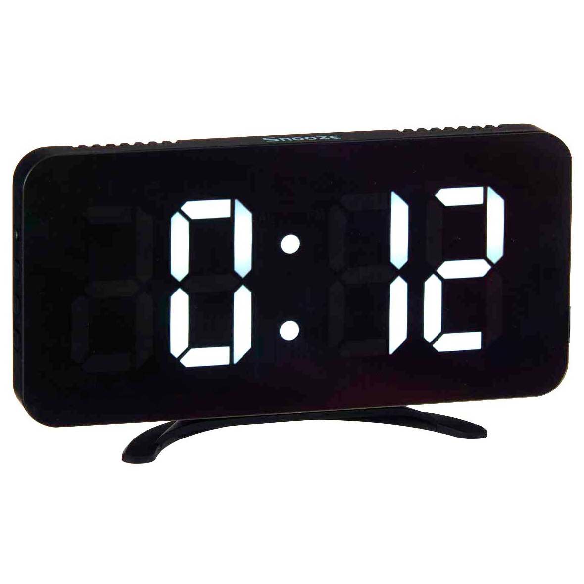 Tafelklok-wekker-alarmklok Home Phone zwart kunststof 16 x 8 cm- Digitaal