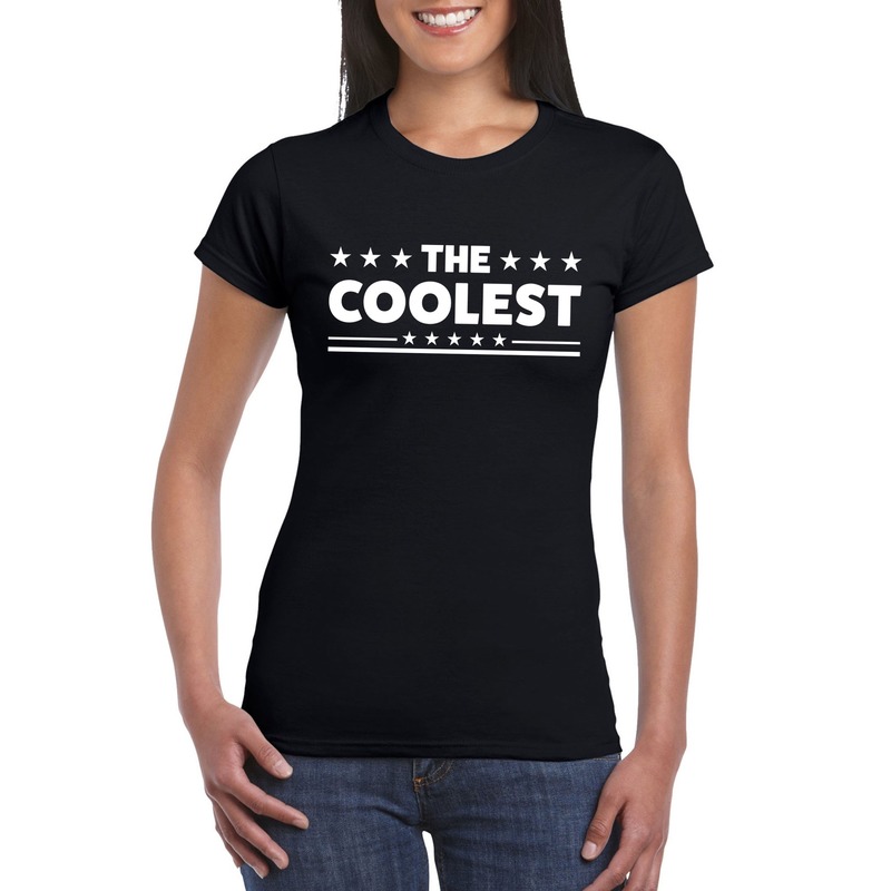 The Coolest dames T-shirt zwart