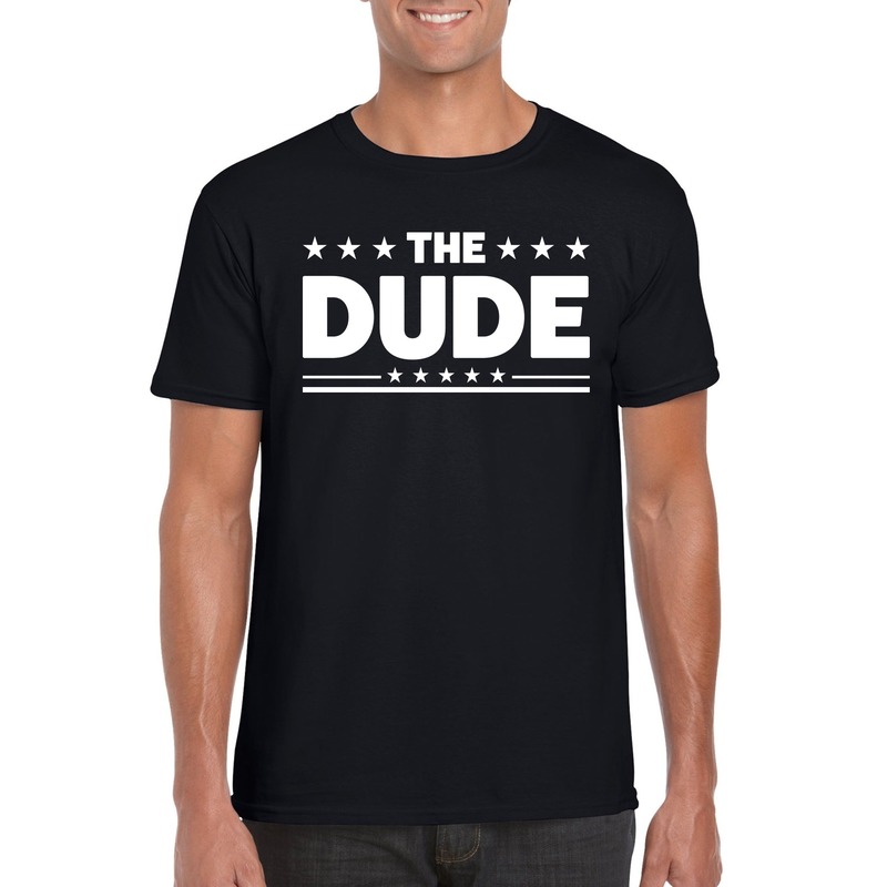 The Dude heren T-shirt zwart