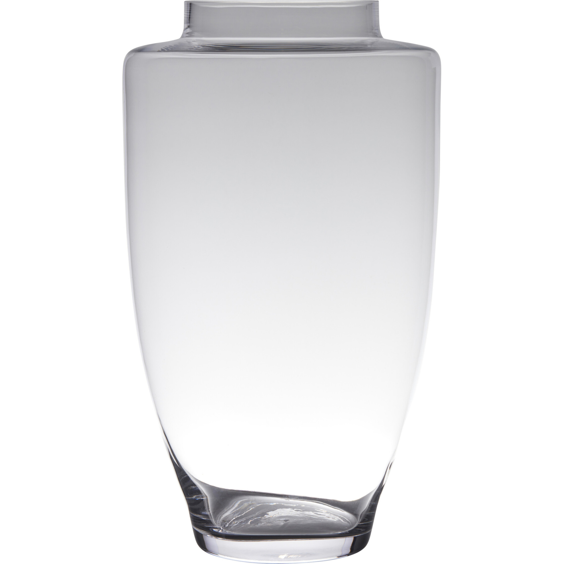 Transparante luxe grote vaas-vazen van glas 45 x 26 cm