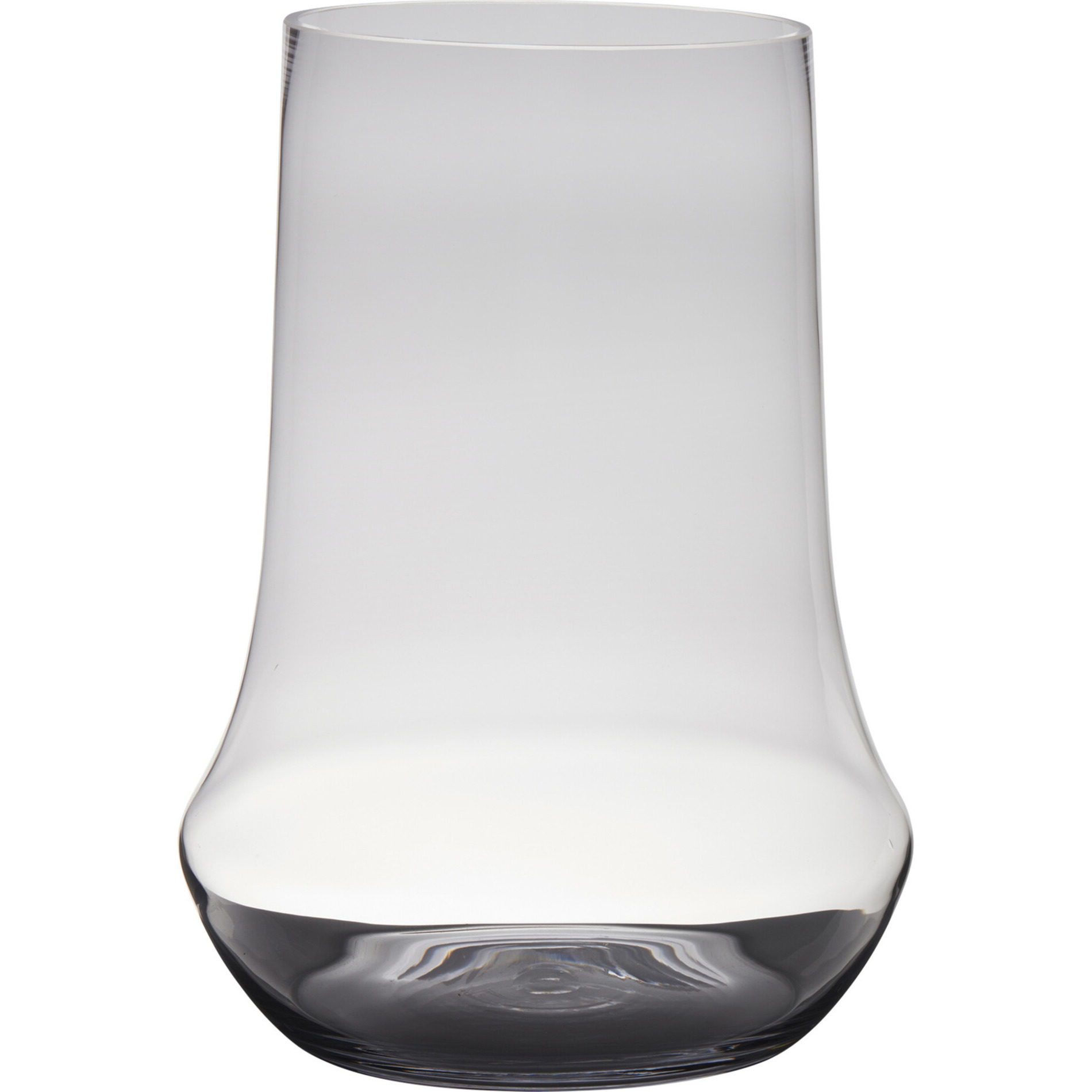 Transparante luxe grote vaas-vazen van glas 45 x 33 cm