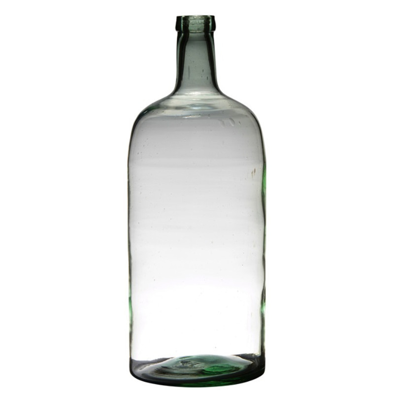 Transparante luxe stijlvolle flessen vaas-vazen van glas B19 x H50 cm