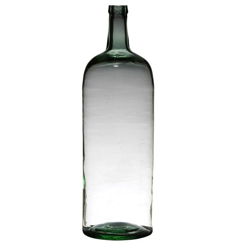 Transparante luxe stijlvolle flessen vaas-vazen van glas B19 x H60 cm