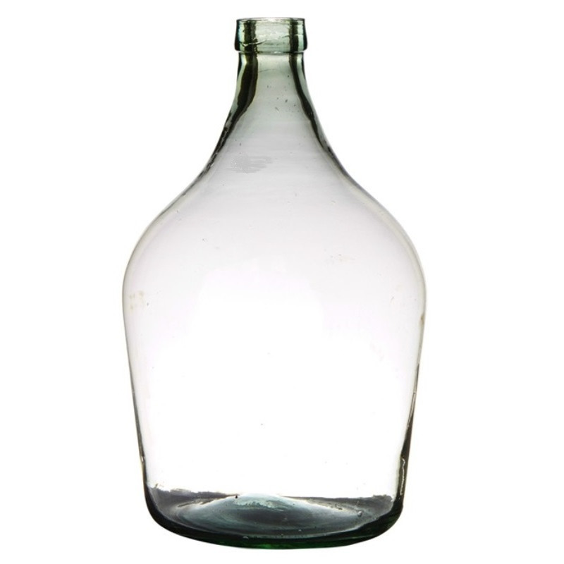 Transparante luxe stijlvolle flessen vaas-vazen van glas B25 x H39 cm