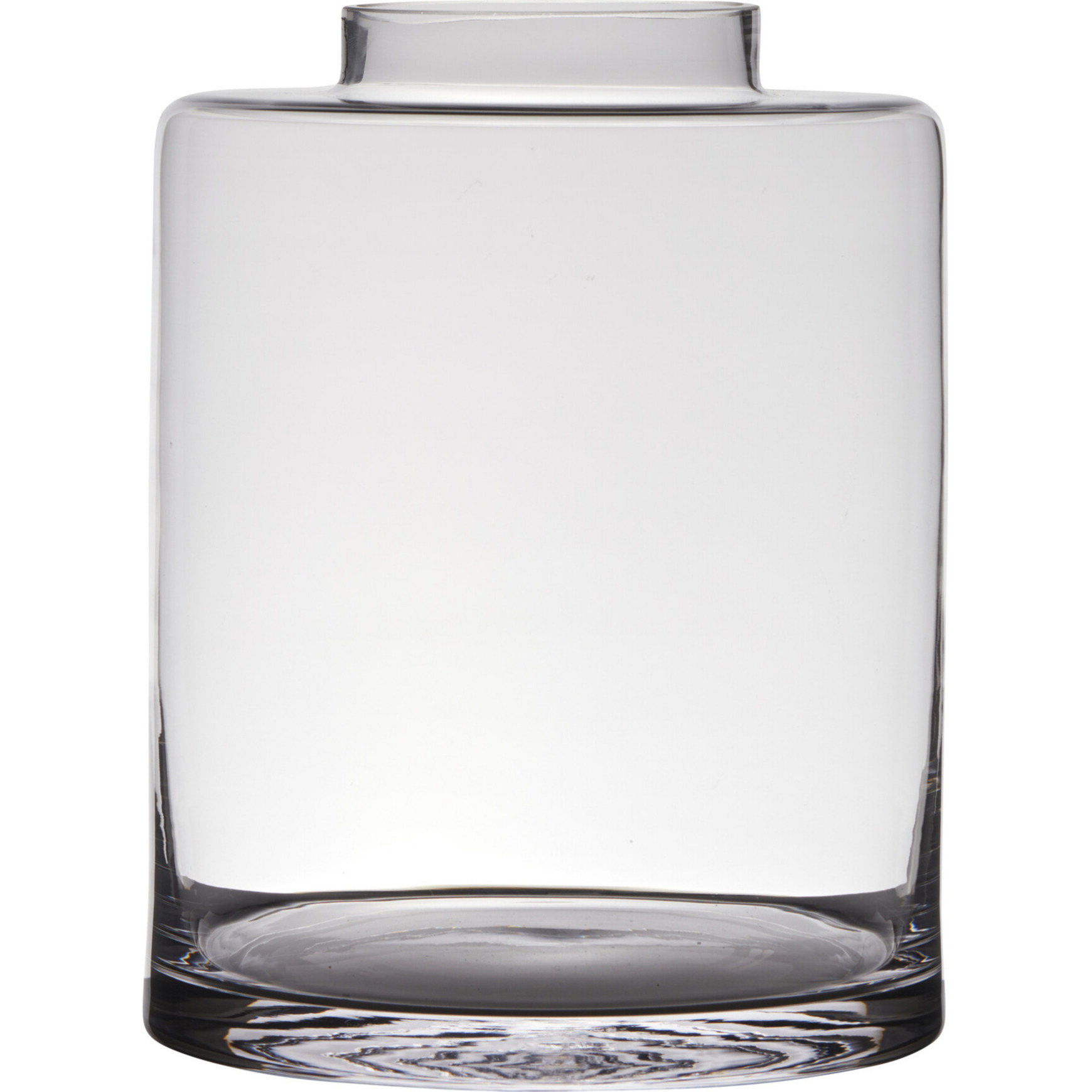 Transparante luxe vaas-vazen van glas 30 x 23 cm