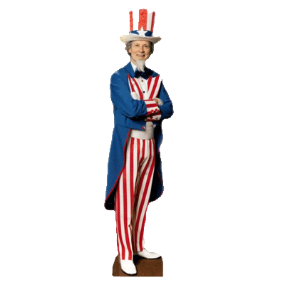 Uncle Sam decoratie bord