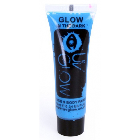 UV schmink voor lichaam en gezicht blauw