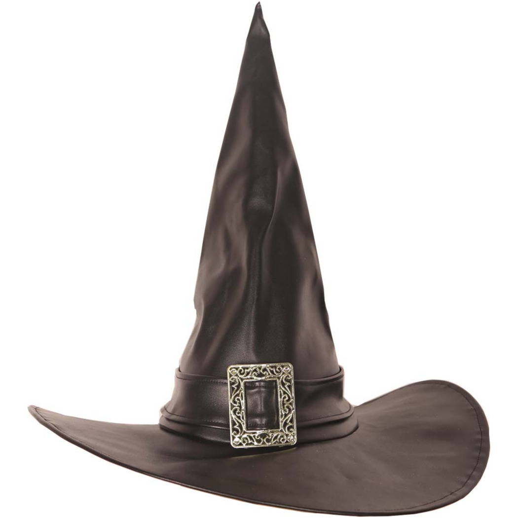 Verkleed heksenhoed zwart voor volwassenen Luxe Halloween hoofddeksels