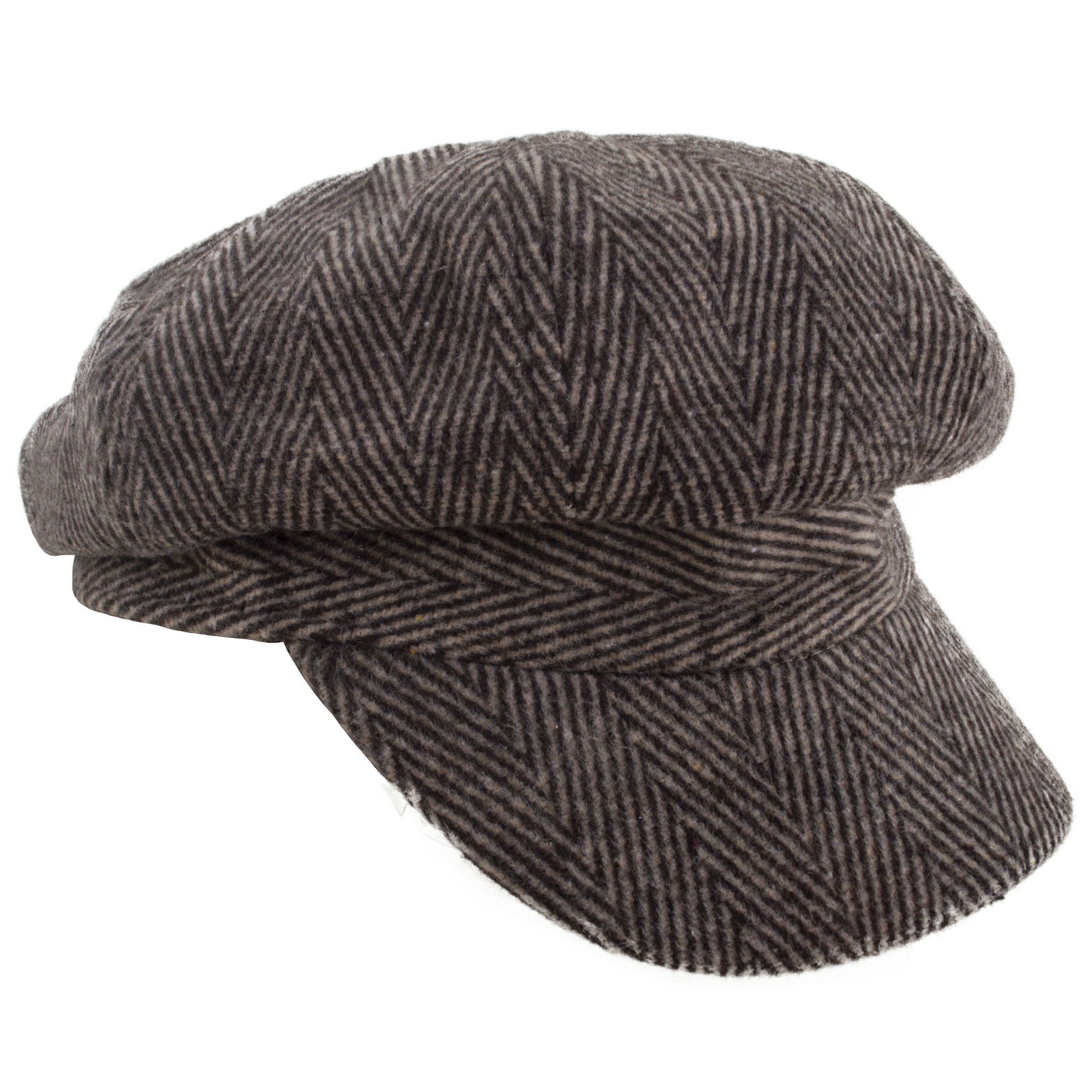 Verkleed pet-hoed Bakerboy voor heren grijs jaren 20-30-40 thema