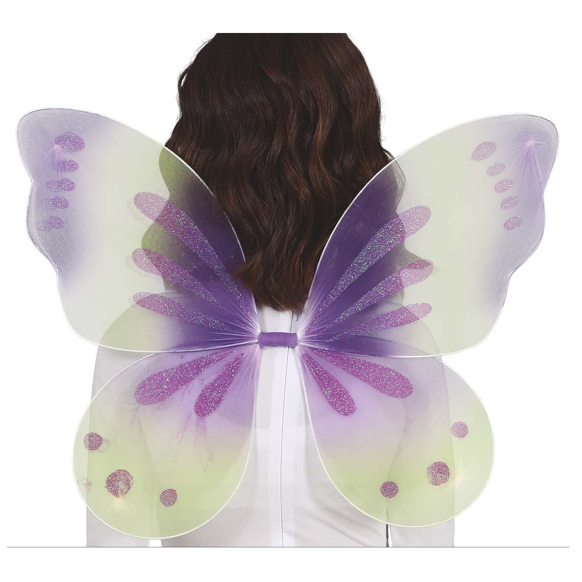 Verkleed vleugels vlinder groen-lila paars voor kinderen Carnavalskleding-accessoires