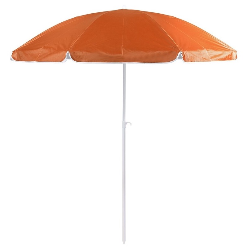 Verstelbare strand-tuin parasol oranje 200 cm