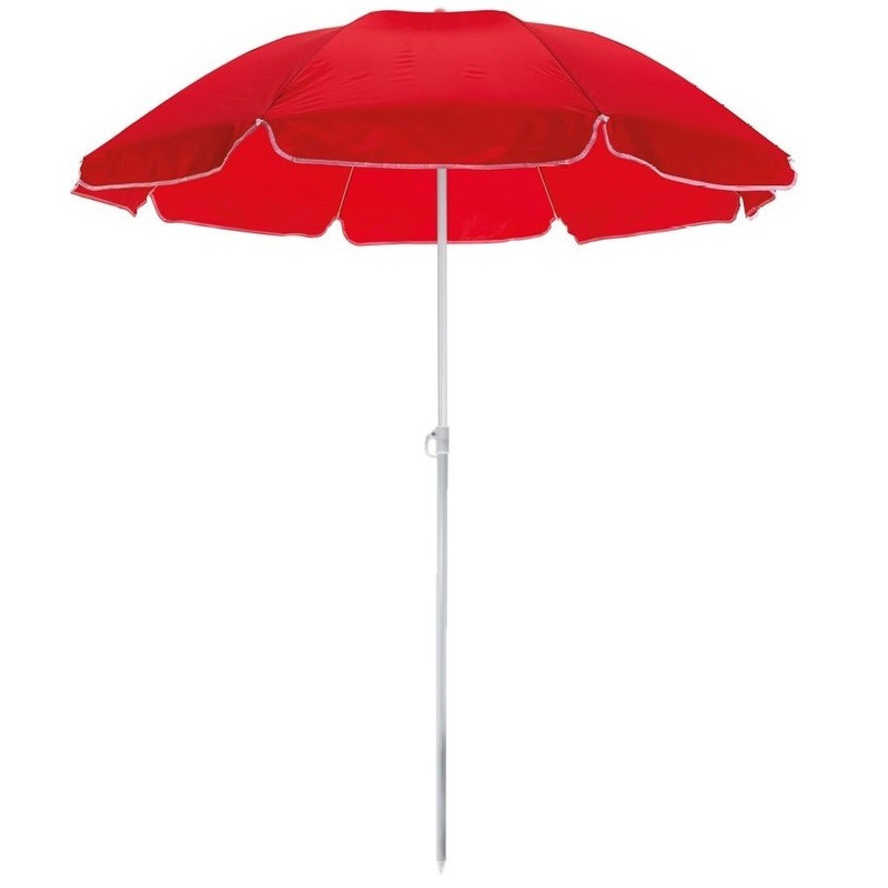 Verstelbare strand-tuin parasol rood 145 cm