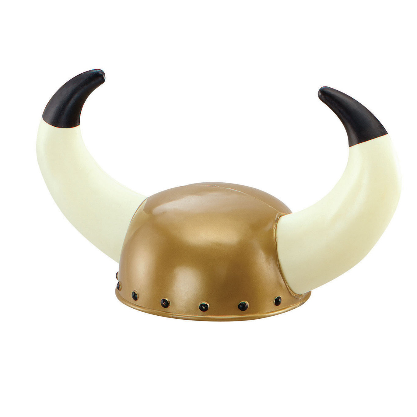 Viking verkleed helm goud-wit kunststof voor kinderen