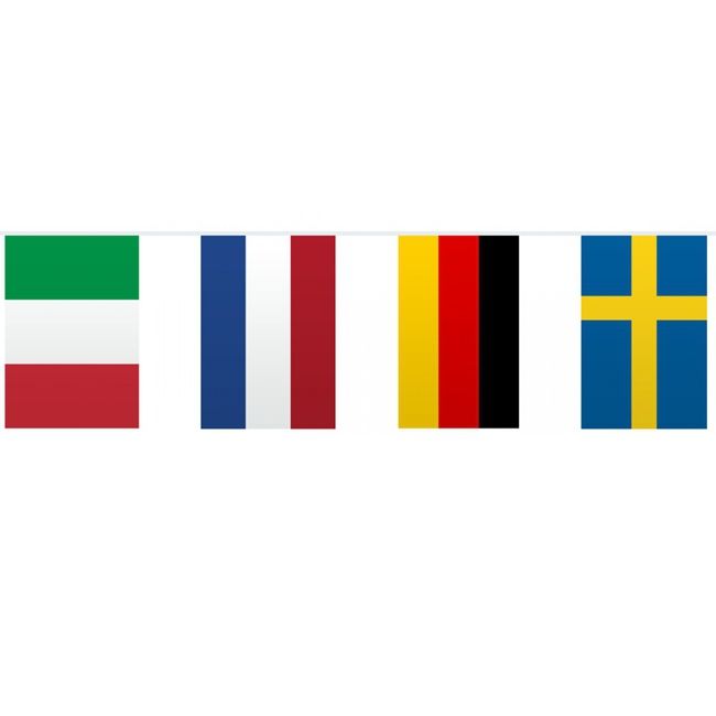Vlaggenlijn Europese landen
