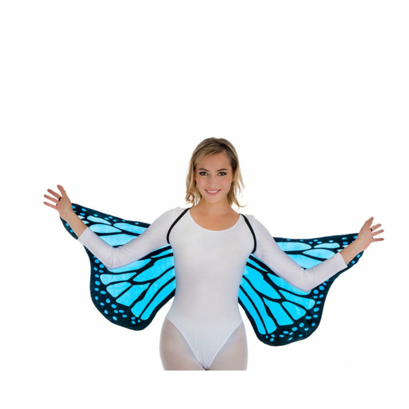 Vlinder vleugels blauw voor volwassenen Carnavalskleding-accessoires