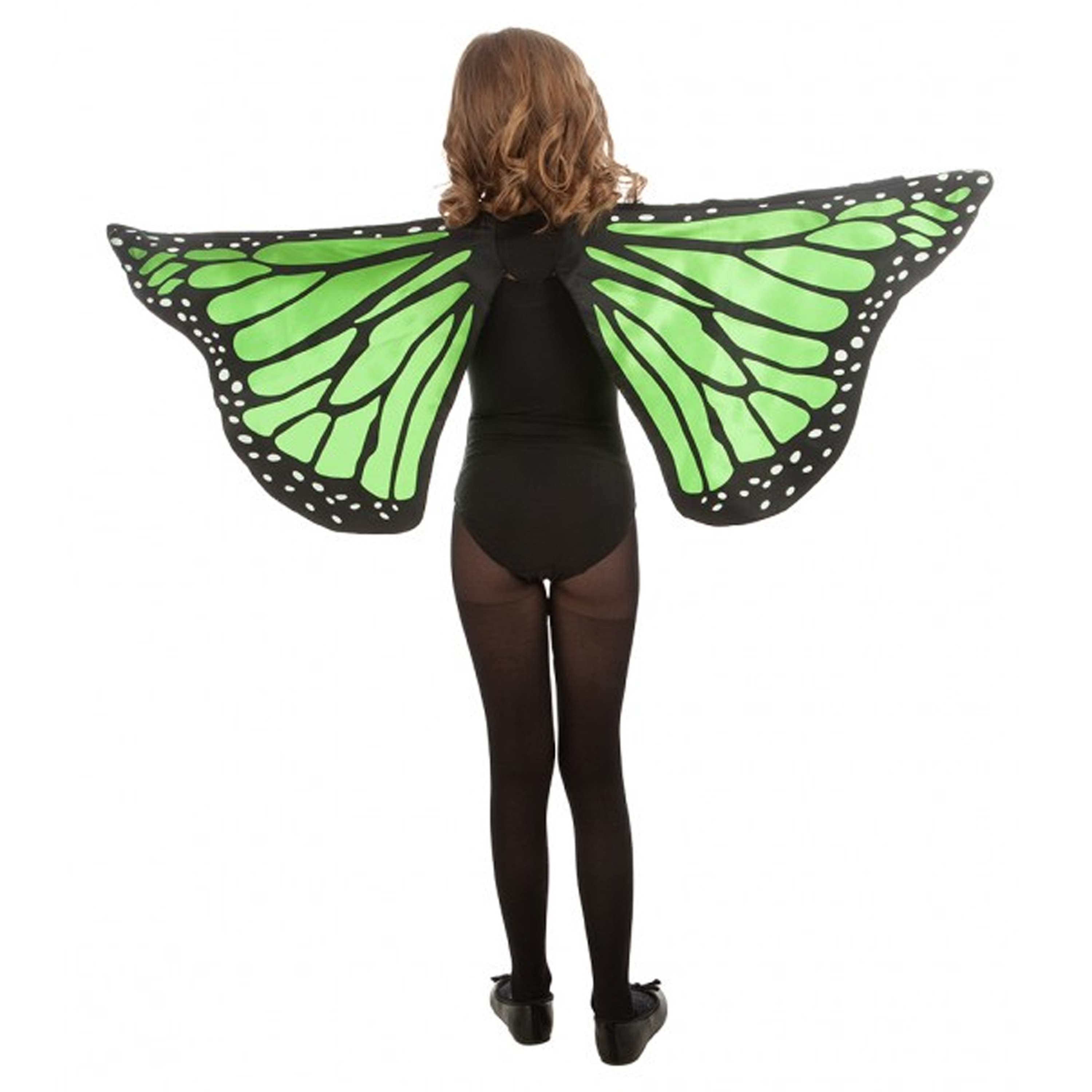 Vlinder vleugels groen voor kinderen Carnavalskleding-accessoires