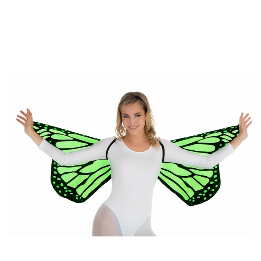 Vlinder vleugels groen voor volwassenen Carnavalskleding-accessoires