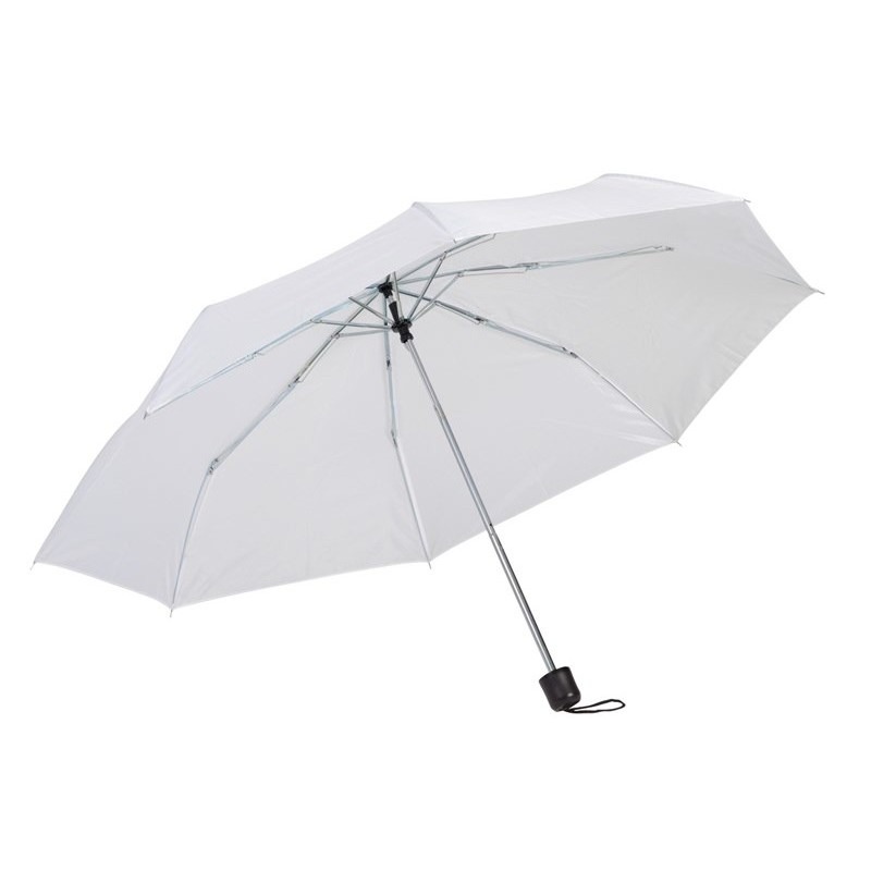 Voordelige mini paraplu wit 96 cm