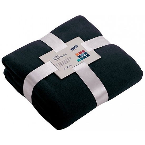 Warme fleece dekens-plaids navyblauw 130 x 170 cm 240 grams kwaliteit