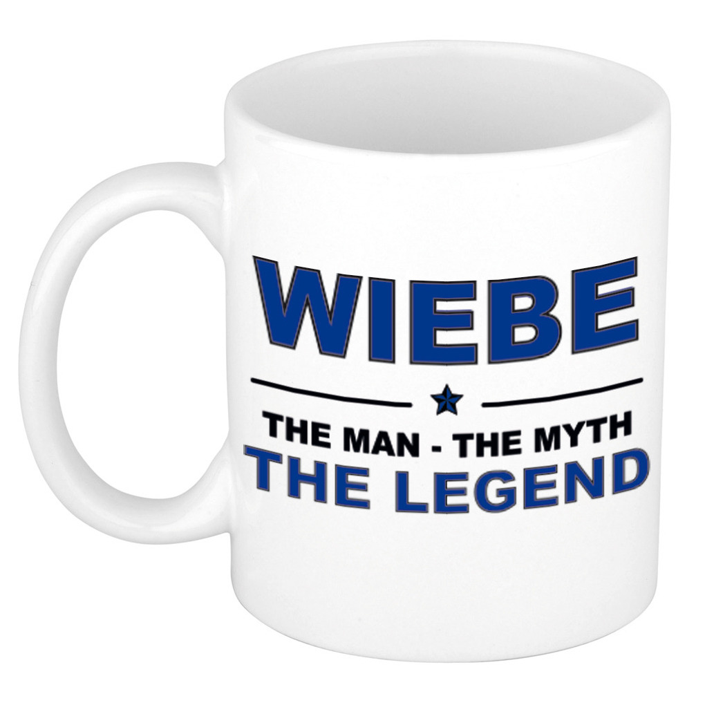 Wiebe The man, The myth the legend verjaardagscadeau mok-beker keramiek 300 ml