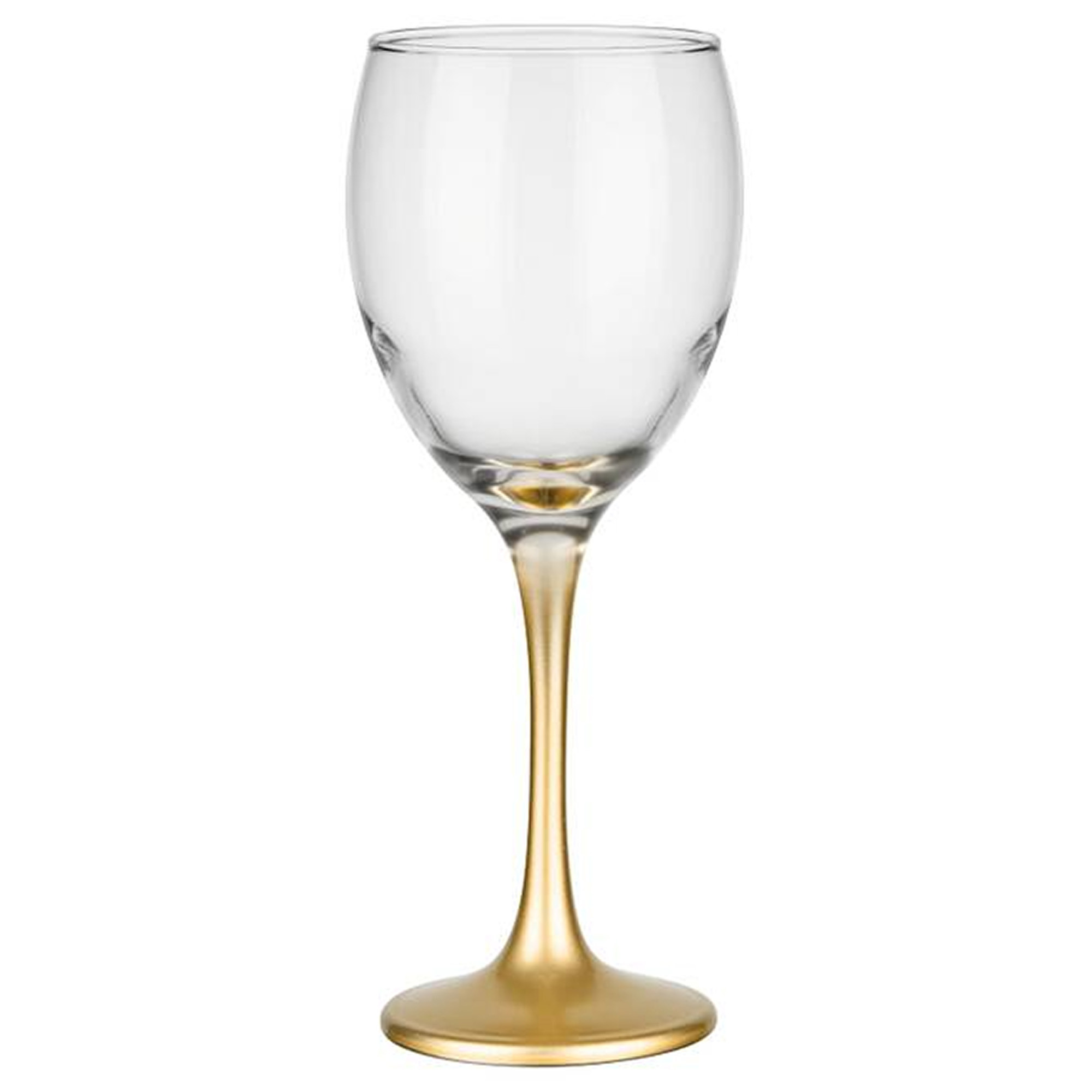 Wijnglazen 6x Gold collection 300 ml glas