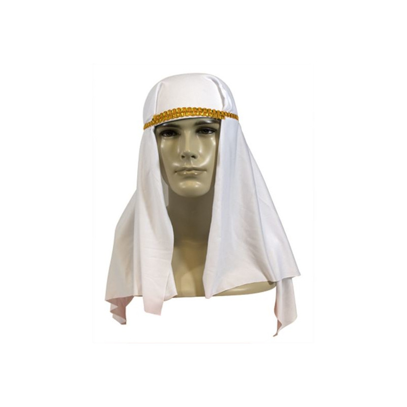 Witte Arabieren carnaval-verkleed hoofddoek