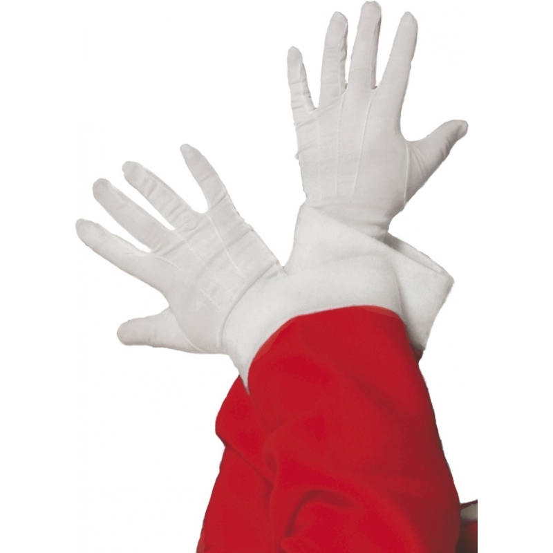 Witte handschoenen kort goochelaar