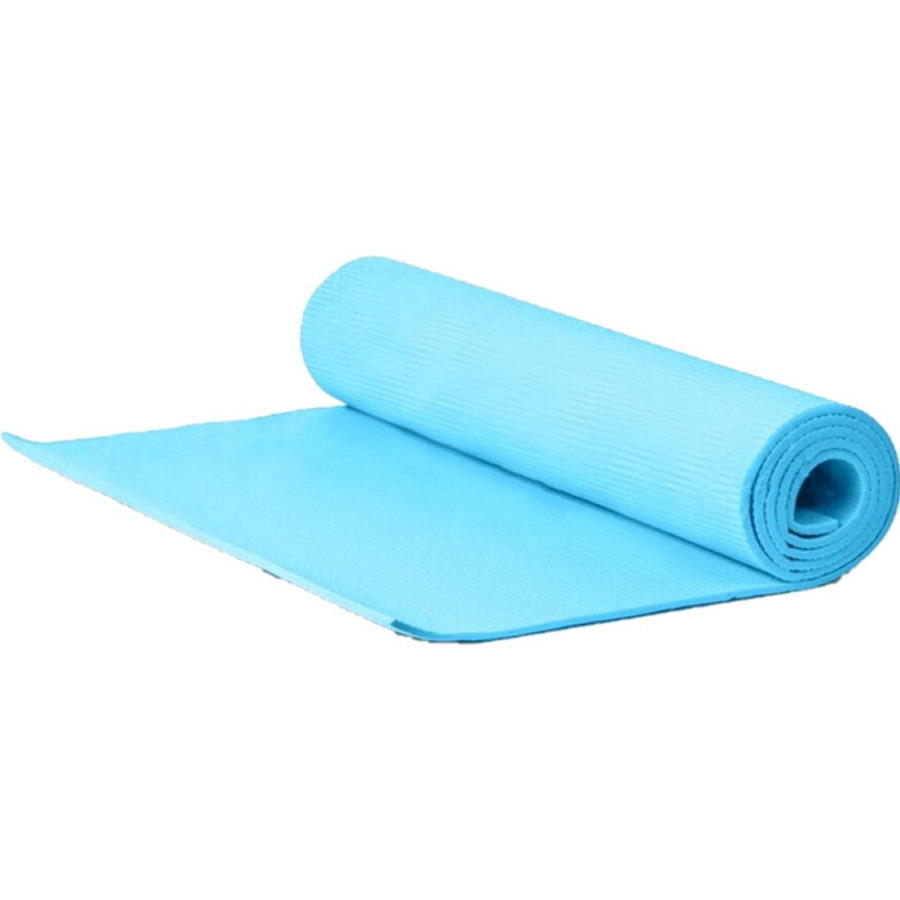 Yogamat-fitness mat blauw 180 x 50 x 0.5 cm