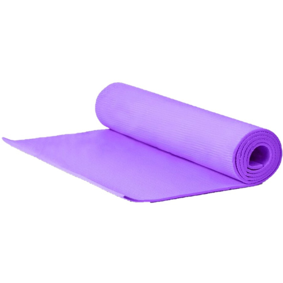 Yogamat-fitness mat paars 180 x 50 x 0.5 cm