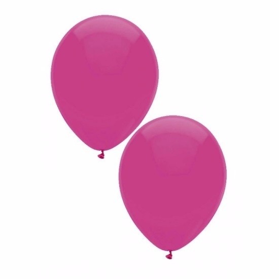 Zakje 10 donker roze party ballonnen