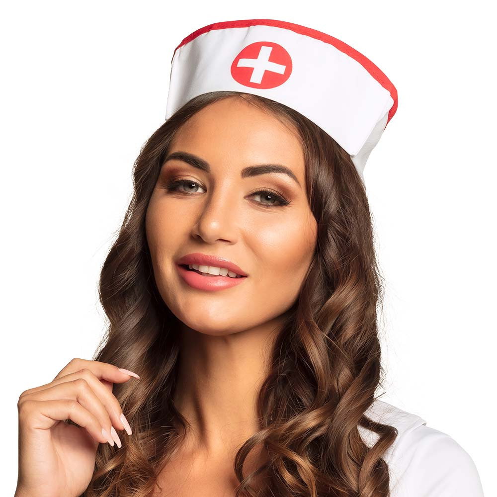 Zuster-verpleegster kapje-hoedje carnaval verkleed accessoire sexy nurse