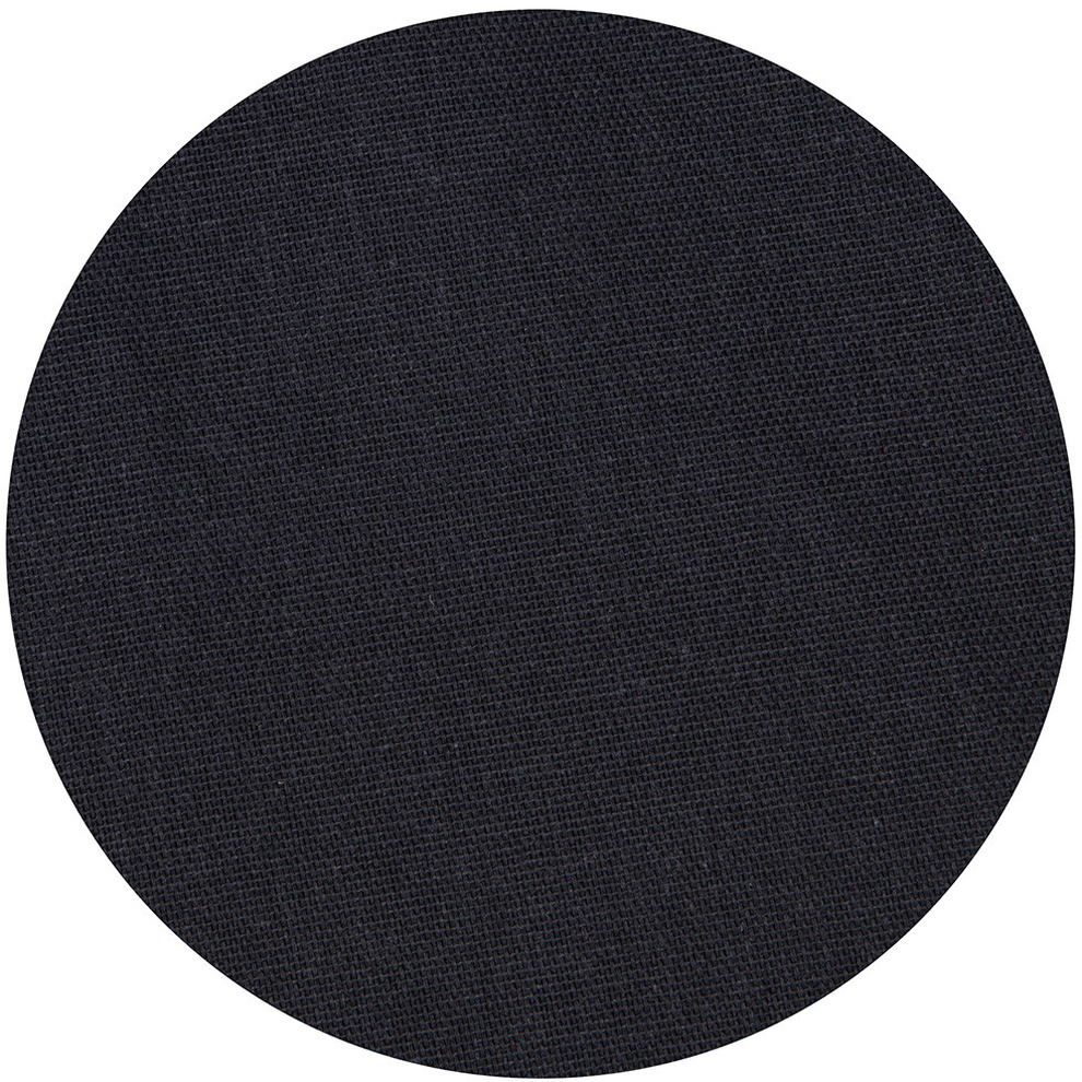 Zwart tafelkleed van polyester-katoen rond 160 cm