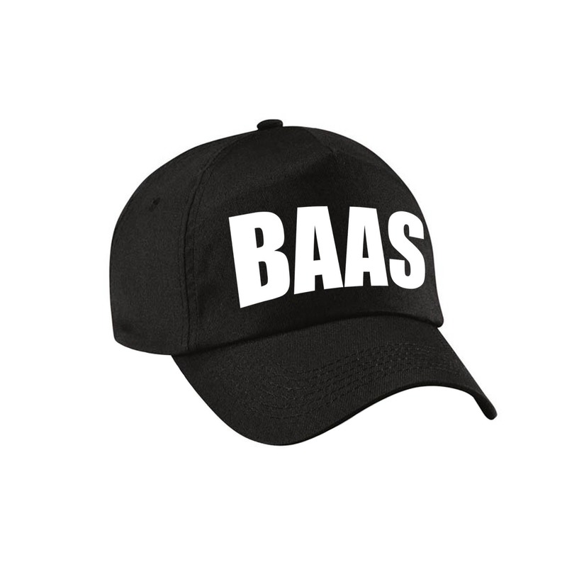 Zwarte Baas verkleed pet-cap voor volwassenen