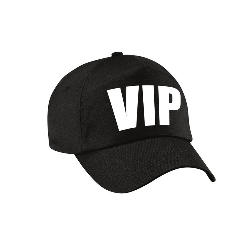 Zwarte VIP verkleed pet-cap voor volwassenen