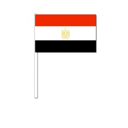 10 zwaaivlaggetjes Egyptische vlag