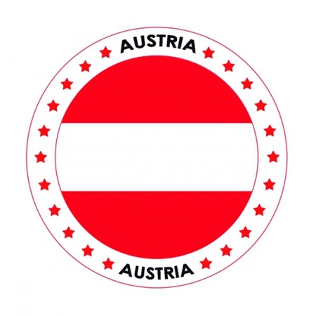 Oostenrijk vlag print bierviltjes