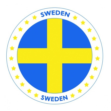 Zweden vlag print bierviltjes
