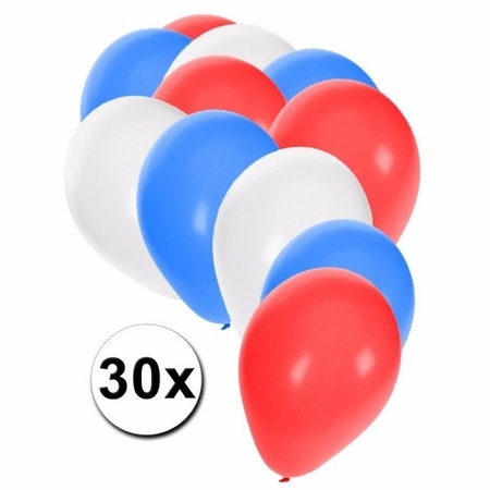 Feest ballonnen in de kleuren van Tsjechie 30x