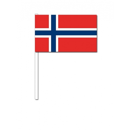 50 zwaaivlaggetjes Noorweegse vlag