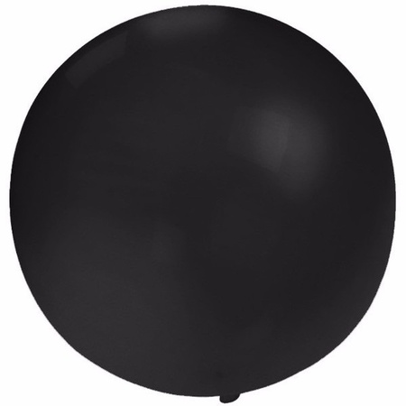 6x Big balloon 60 cm black