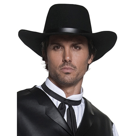 Zwarte cowboy hoed voor heren