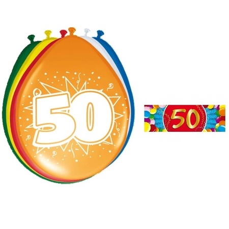 Balloons 50 year 16x + sticker