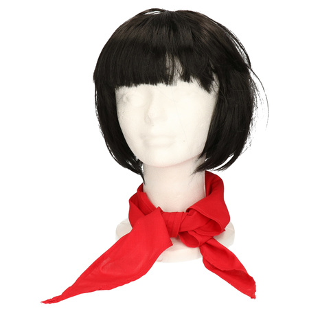 Feest/verkleed rode bandana zakdoek voor volwassenen