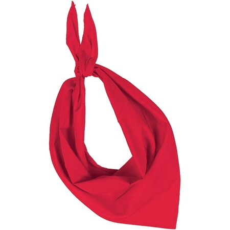 Feest/verkleed rode bandana zakdoek voor volwassenen