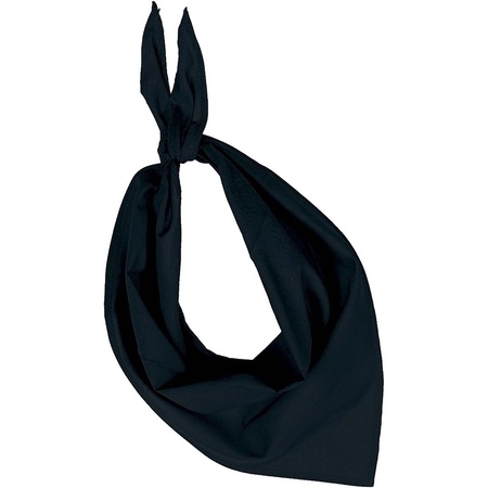 Feest/verkleed zwarte bandana zakdoek voor volwassenen