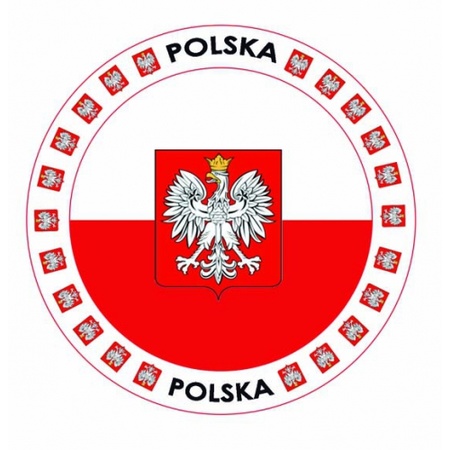 Poolse vlag print bierviltjes