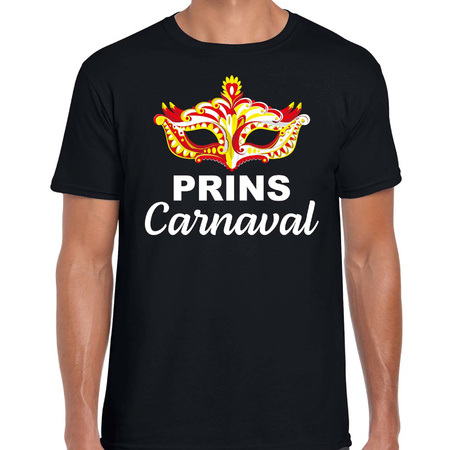 Carnaval t-shirt prins carnaval / Brabant zwart voor heren - carnaval fun t-shirt