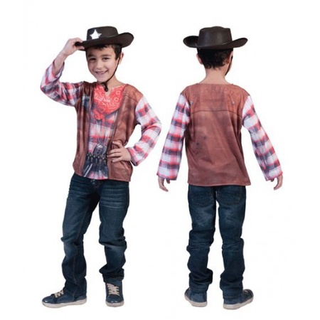 3D Western shirt voor kinderen