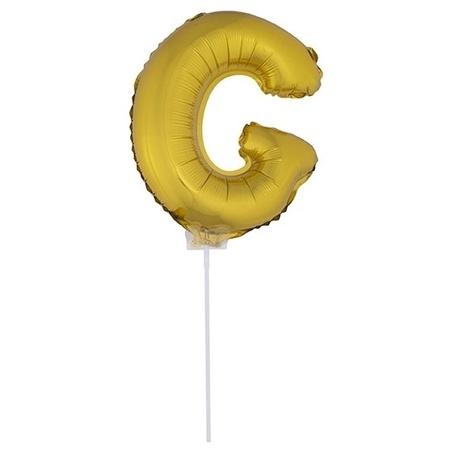 Opblaasbare letter ballon G goud